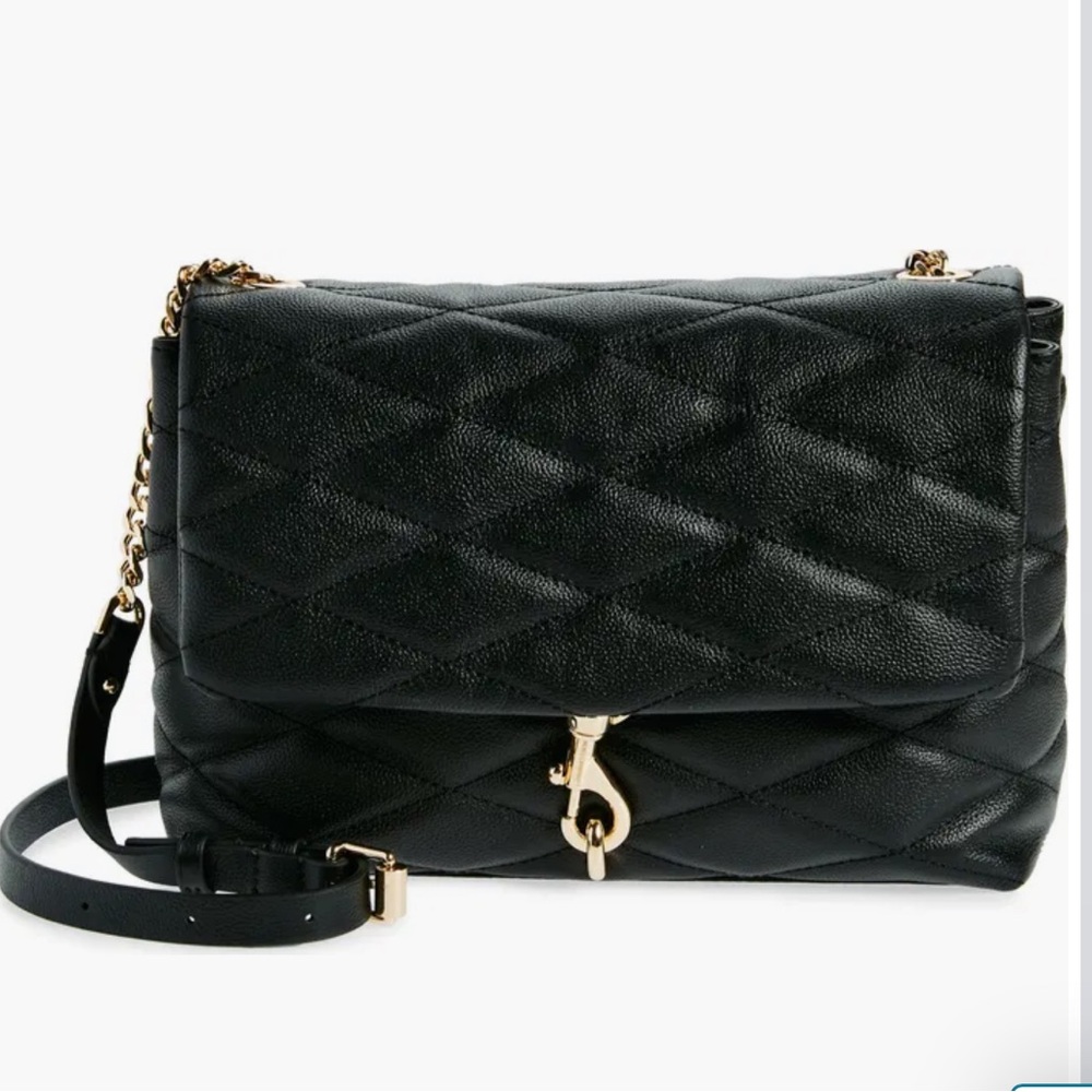 Rebecca Minkoff Black Quilted Leather Shoulder Bag